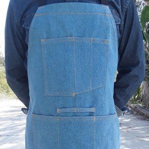 Professional grade quality denim apron